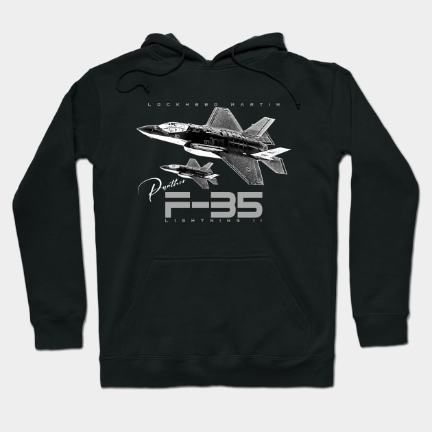 f 35 lightning ii usaf fighterjet Hoodie by aeroloversclothing